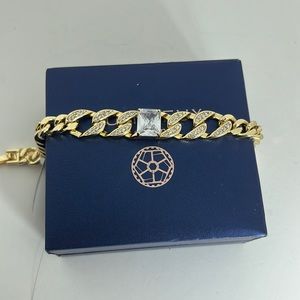 GOLD LAMINATED women’s‎ bracelet long 7”